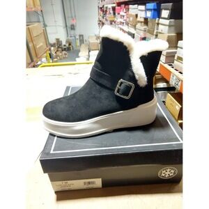 Urban Sport by J Slides Jasper Boots with Fur Black Luxe Suede Size:7
